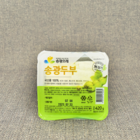 [송광] NON-GMO 국산콩 100% 두부 420g