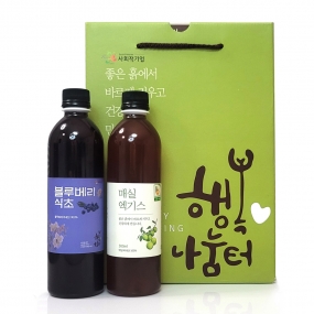 [행복나눔터] 매실엑기스+블루베리식초 선물세트