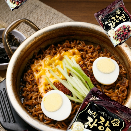 [우리밀순천] 우리쌀로 만든 채식 짜장라면 108g